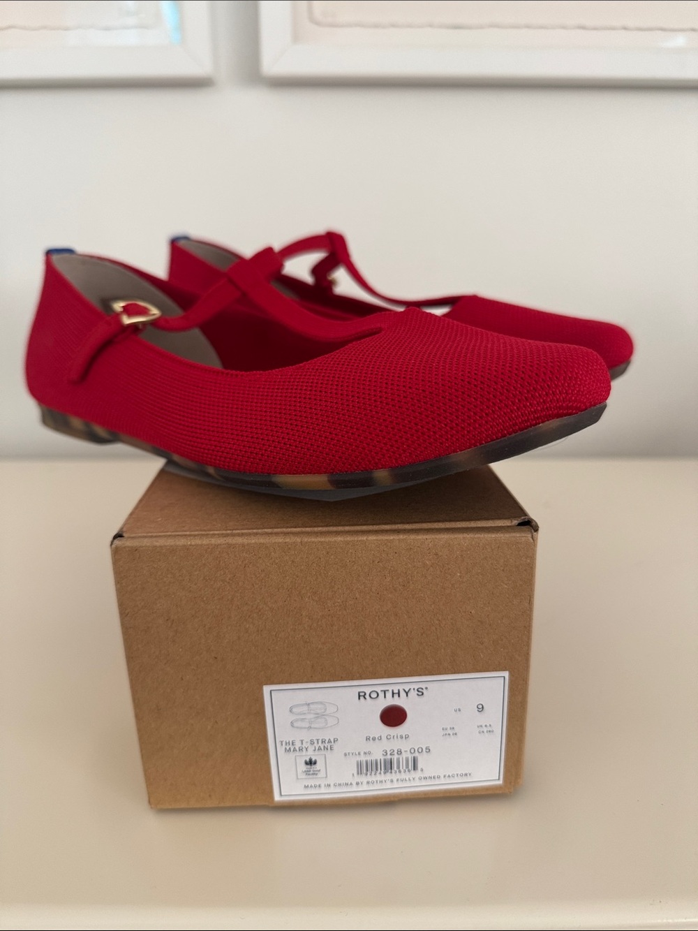 Rothy's Red T-Strap Flats - Picture 14 of 14